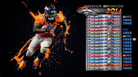 🔥 Free Download Denver Broncos Schedule Wallpaper By Denversportswalls ...