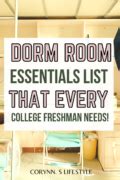 Dorm Room Essentials List | Things Every Freshman Need For College! - Corynn. S Lifestyle