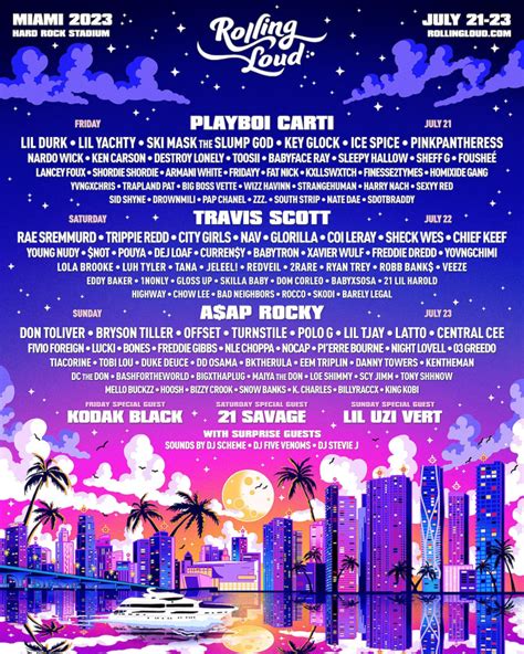 Playboi Carti, Travis Scott, A$AP Rocky to headline Rolling Loud Miami ...