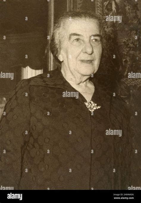 Israeli politician and Prime Minister Golda Meir, 1970s Stock Photo - Alamy