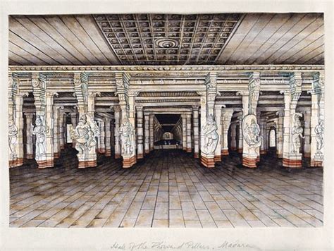 Madurai: the hall of a thousand pillars in the Meenakshi … free public domain image | Look and Learn