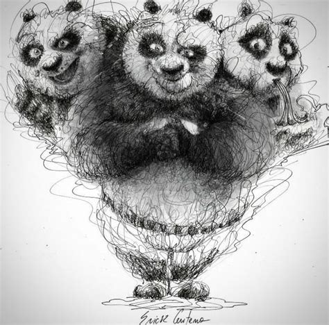 Kung Fu Panda drawing. | Scribble art, Drawings, Art