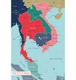 Southeast asia map Royalty Free Vector Image - VectorStock