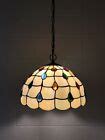 Enjoy Tiffany Style Hanging lighting Crystal Beans Gold Stained Glass Vintage | eBay