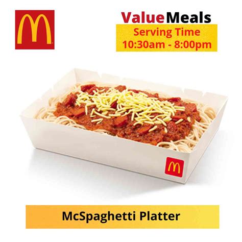 McSpaghetti Platter - Scout Meal