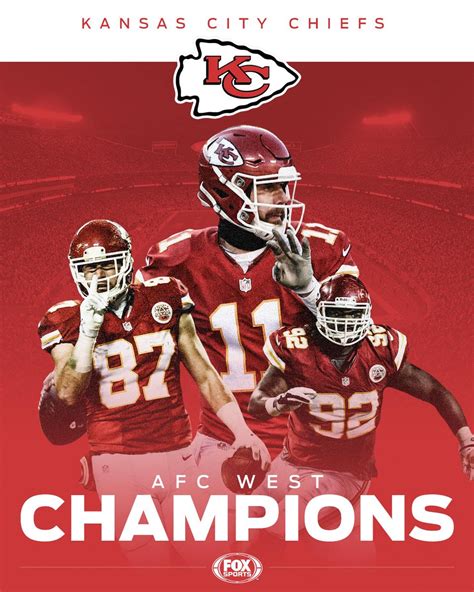 The Chiefs are your AFC West Champions! ChiefsKingdom | FOX Sports: NFL ...