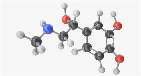 epinephrine molecule 3d model