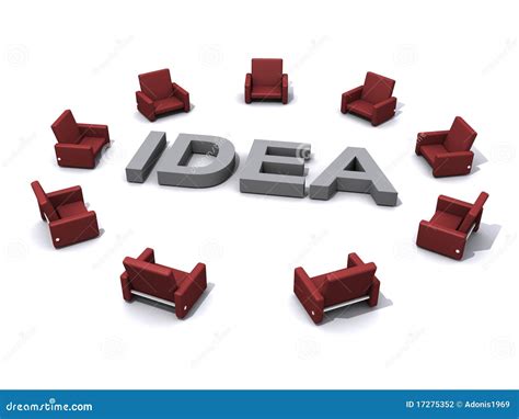 Idea illustration stock illustration. Illustration of chairs - 17275352