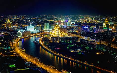 1920x1080px, 1080P free download | Moscow at night Russia, nightscapes, Moscow River, russian ...