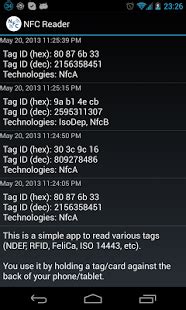 NFC Reader - Simple app for reading various NFC tags and cards