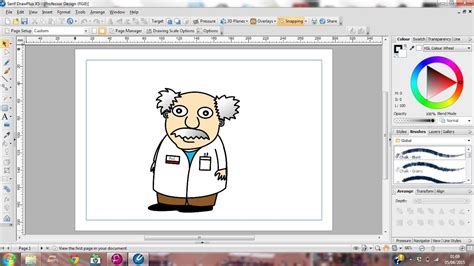 Designing a Cartoon Character in DrawPlus - YouTube