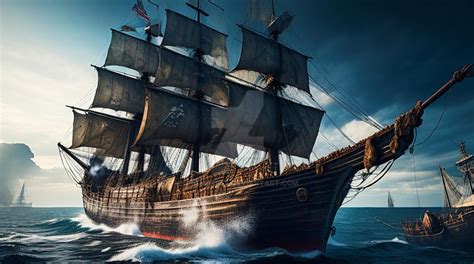 Old pirate ship by jhantares on DeviantArt