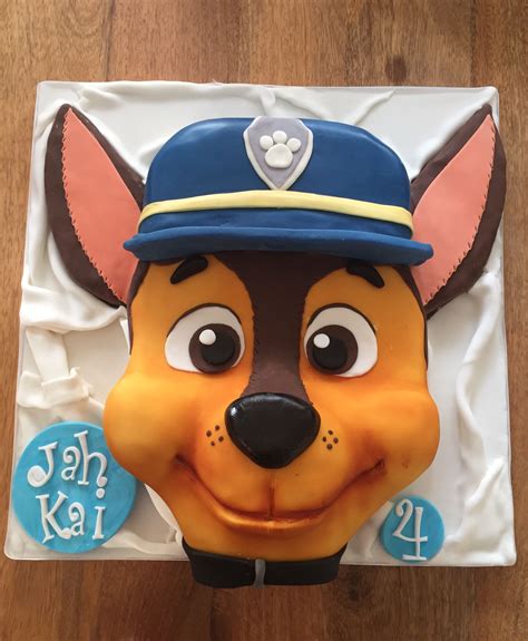 Chase, Paw-patrol cake by Olivia's Cake Boutique | Paw patrol cake, Paw ...