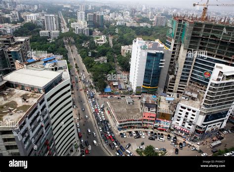 Aerial view of Gulshan-2 circle in Dhaka, Bangladesh Stock Photo - Alamy