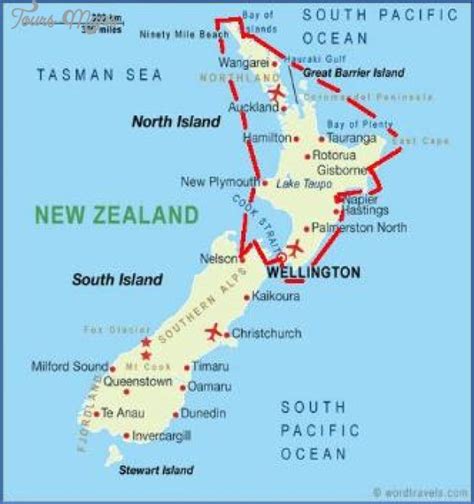 Lord Of The Rings New Zealand Map - ToursMaps.com