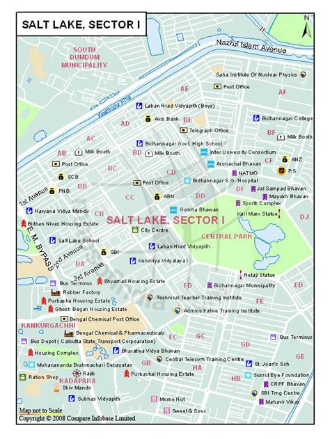 Salt Lake Sector I Map, Kolkata - Maps Of India