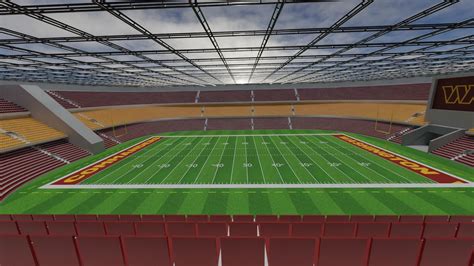 3D model Washington Commanders - American Football Stadium VR / AR / low-poly | CGTrader