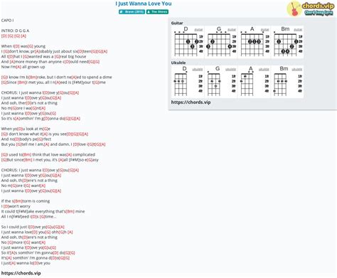 Chord: I Just Wanna Love You - The Shires - tab, song lyric, sheet, guitar, ukulele | chords.vip