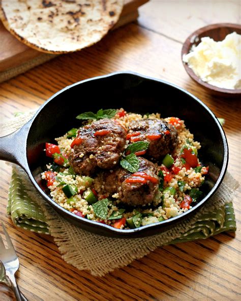 Lamb Merguez Patties and Couscous Salad – TasteFood