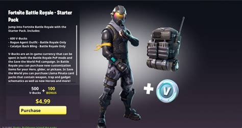 'Fortnite' Battle Royale Starter Pack Release Date: Rogue Agent Skin And Catalyst Back Bling