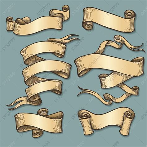 Papyrus Scroll Vector Design Images, Medieval Scrolls Antique Papyrus Texture Labels, Papyrus ...