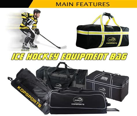 2021 Kop Sports New Desing Heavy Duty Field Ice Hockey Bag Roller Equipment Bag - Buy Durable ...