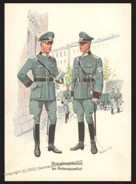 Germany 1941 Ordnungspolizei Deutschen Polizei Series Card UNUSED 107692 | Topics - Militaria ...