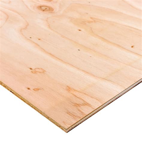 Dimensions 15/32 in. x 4 ft. x 4 ft. Sanded Plywood 225486 - The Home ...