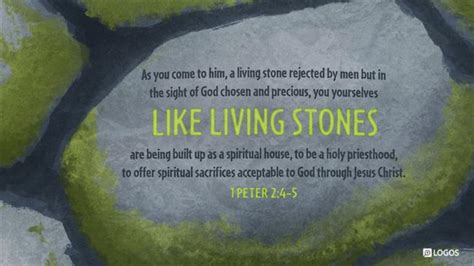 1 Peter 2:4 ESV - As you come to him, a living… | Biblia