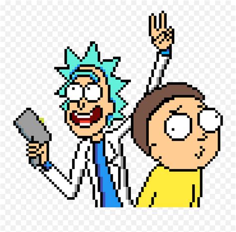 Pixilart - Rick And Morty Pixel Art Emoji,Rick And Morty Emojis - free ...