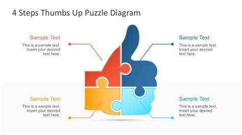 Free Thumbs Up Puzzle PowerPoint Diagram & Google Slides