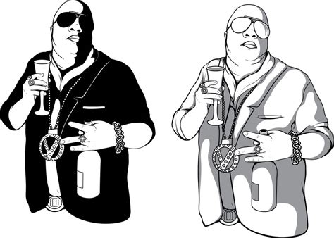 Vector Gangster Silhouettes Royalty-Free Stock Image - Storyblocks