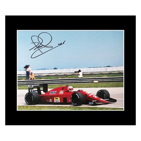 Signed Nigel Mansell Photo Display - Ferrari Icon Autograph