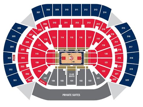 Philips arena map - Philips arena seat map (United States of America)