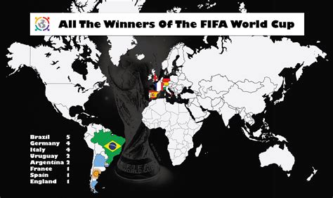 This Map Shows All The Winners Of The FIFA World Cup - Tony Mapped It