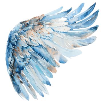 Watercolor Painting Of An Angel Wing, Art, Painting, Watercolor PNG ...