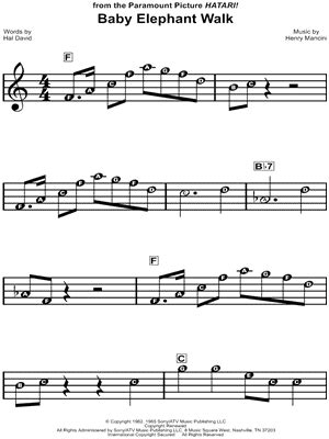 "Baby Elephant Walk" Sheet Music - 20 Arrangements Available Instantly ...