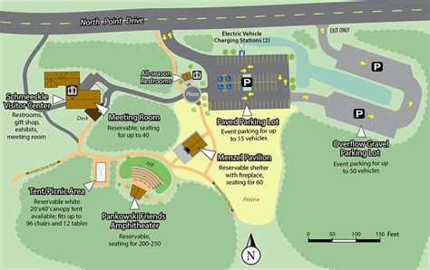 Visitor Center Area Site Map - Schmeeckle Reserve | UWSP