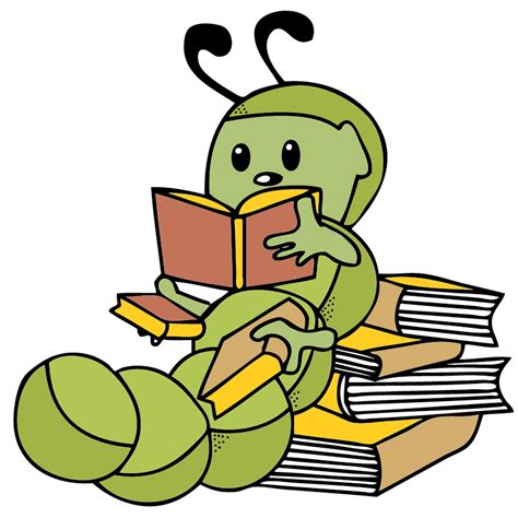 book worm - Clip Art Library