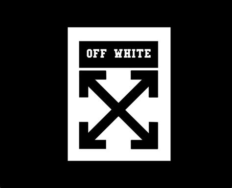 Off-White Logo Brand With Name White Symbol Clothes Design Icon Abstract Vector Illustration ...