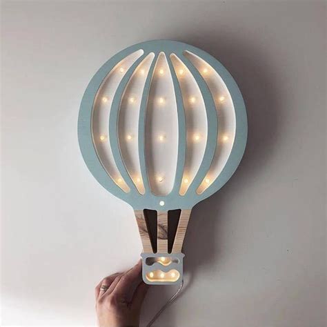 Little Lights Hot Air Balloon Lamp | Hot air balloon nursery, Hot air balloon, Childrens night light