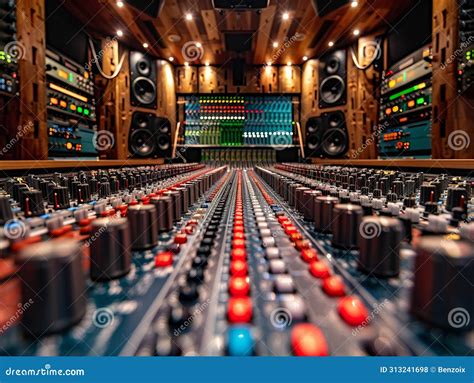 Recording Studio Sound Panels Absorb Melodies in Business of Music Production Stock Photo ...