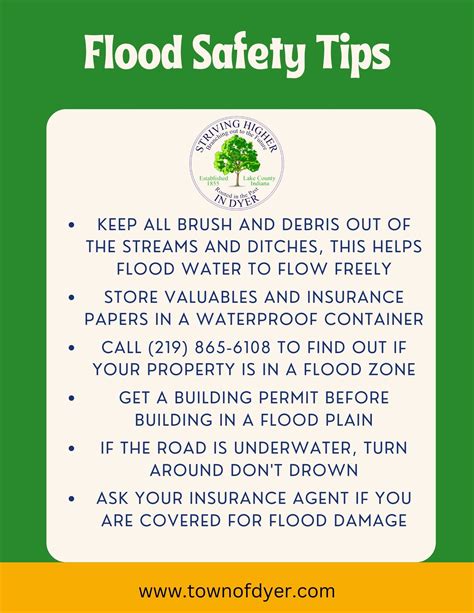 Flood Safety Tips - Town of Dyer