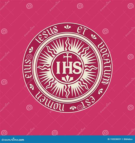 Christian Symbols. Illustration of the Jesuit Order Stock Vector - Illustration of easter ...