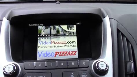 How To View Pictures On Chevy Equinox Dashboard Display - YouTube