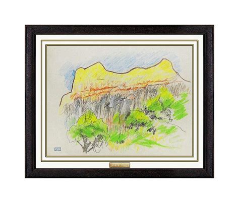 Joseph Stella - Joseph Stella Original Pastel Painting Authentic Color Landscape Modern Artwork ...