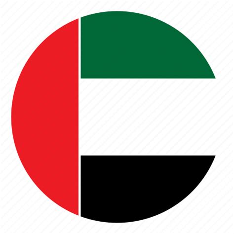 Country, flag, middle east, round, uae, color, nation icon - Download ...