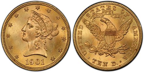 1901 $10 (Regular Strike) Liberty Head $10 - PCGS CoinFacts