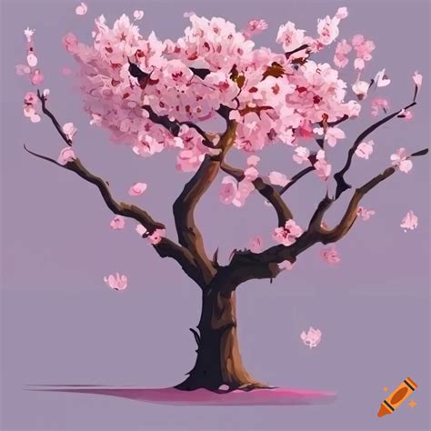 Cherry blossom trees clipart