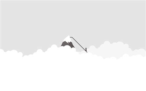 Download Mountain Peak White Minimalist Wallpaper | Wallpapers.com